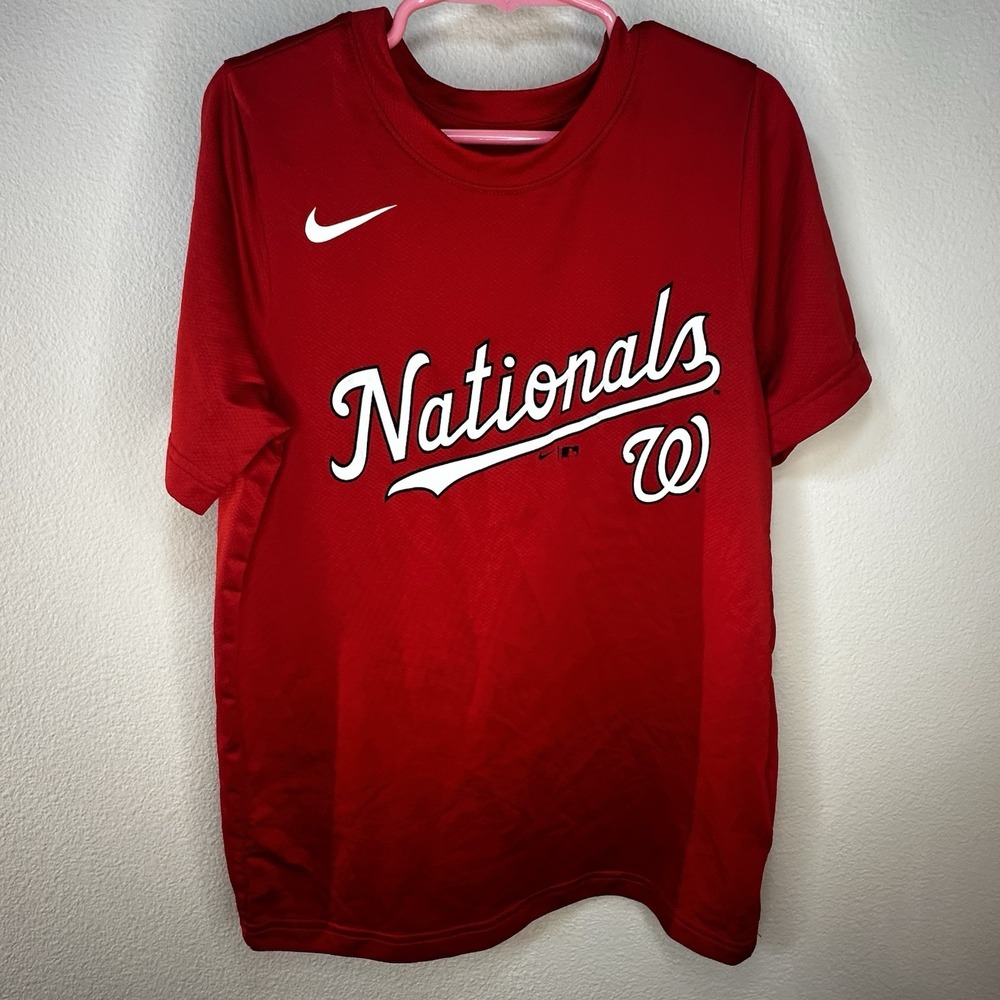 Nike Boys MLB Washington Nationals Jersry T-Shirt #5 Boys Size S‎